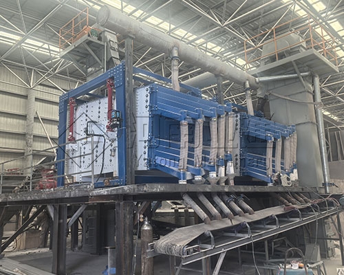 压裂砂筛分现场